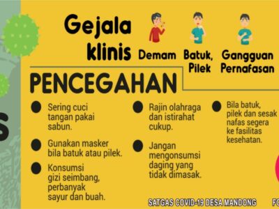 PENCEGAHAN COVID-19 DESA MANDONG PENCEGAHAN DAN EDUKASI COVID-19